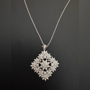 New Nadri Intricate Crystal Pendant
